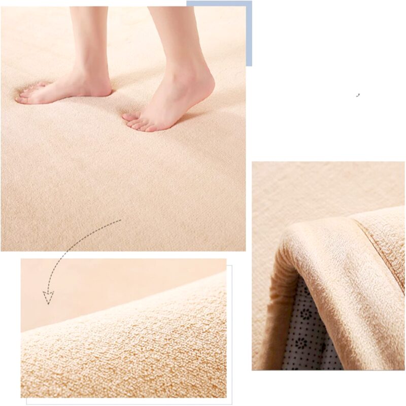 쟈오시 폭신폭신 카펫 3cm 메모리폼 폴리에스테르 섬유 도톰하고 편안한 생활방수 거실 카펫 상세 이미지 2