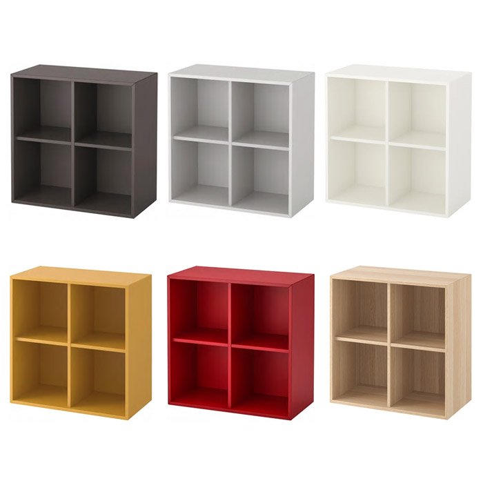 이케아 EKET 에케트 4칸수납장 70x35x70, 화이트_903.339.57 상세 이미지 1
