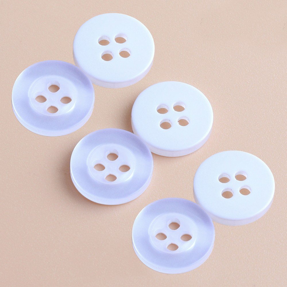 셔츠단추 대용량 11mm 200 500 1000개, 1팩, 기본셔츠단추11.5mm(흰색500개) 상세 이미지 2