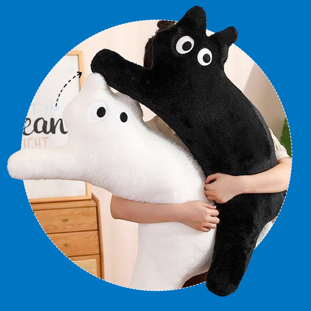 다다랜드 롱 캣 바디필로우, 블랙 상세 이미지 2