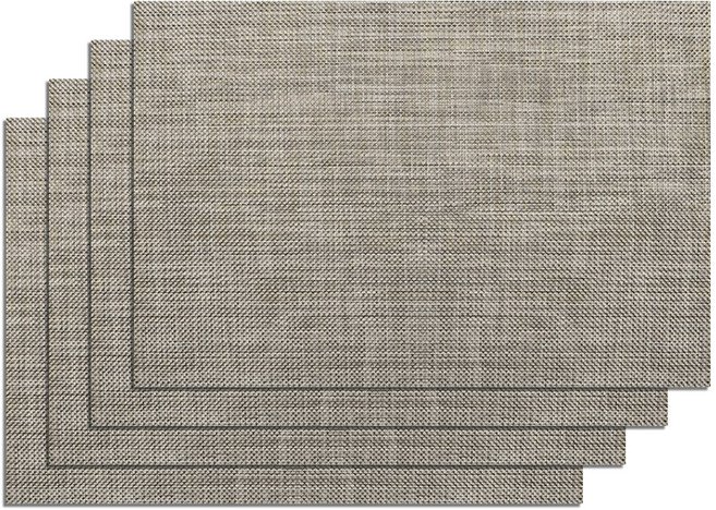모던앳 호텔 방수 다이닝 식탁 매트 4p 세트, 오트밀, 45 x 30 cm, 1세트