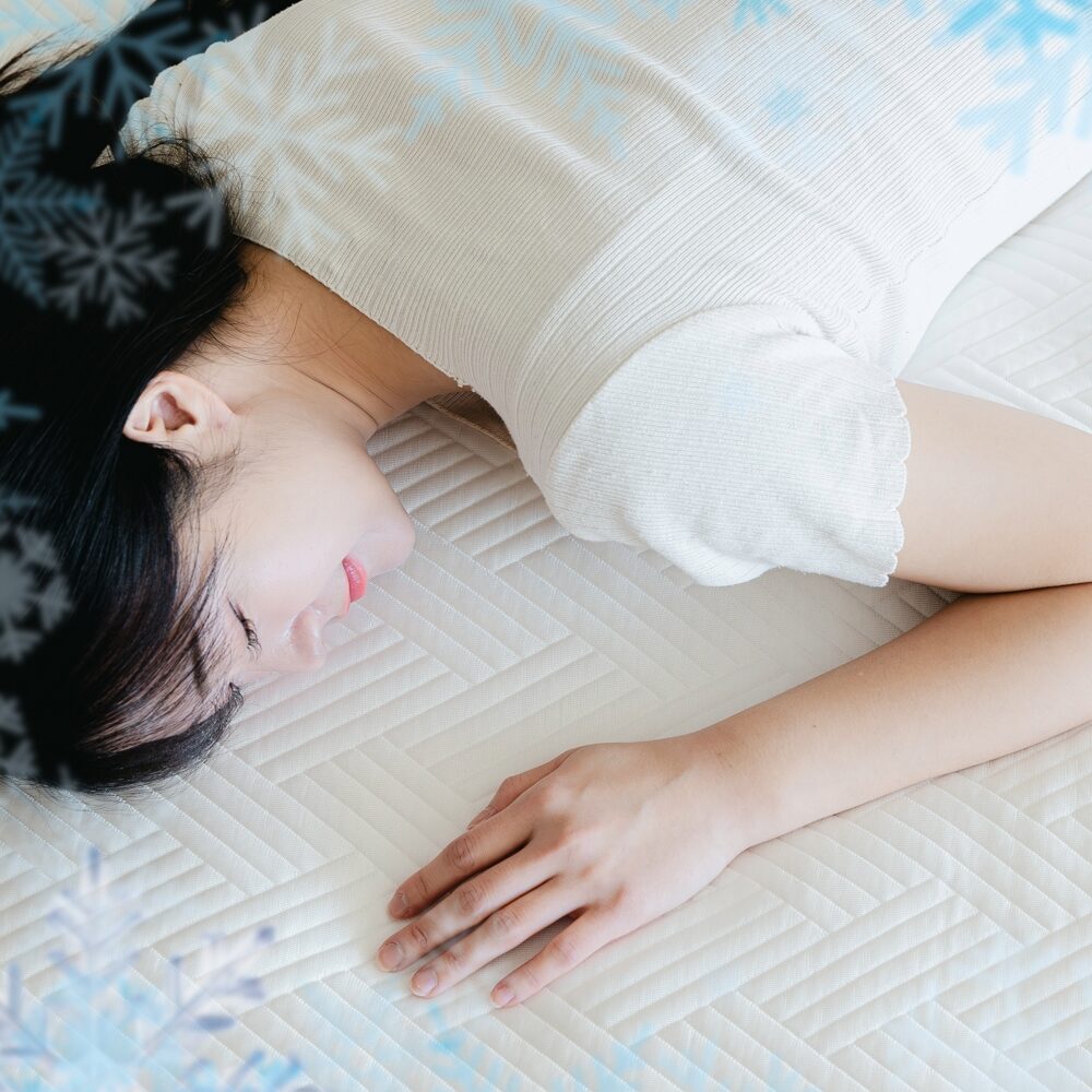 -7도 접촉 냉감 차가운 아이스웰 여름 침대 패드 쿨매트, 아이스웰 올화이트 상세 이미지 1