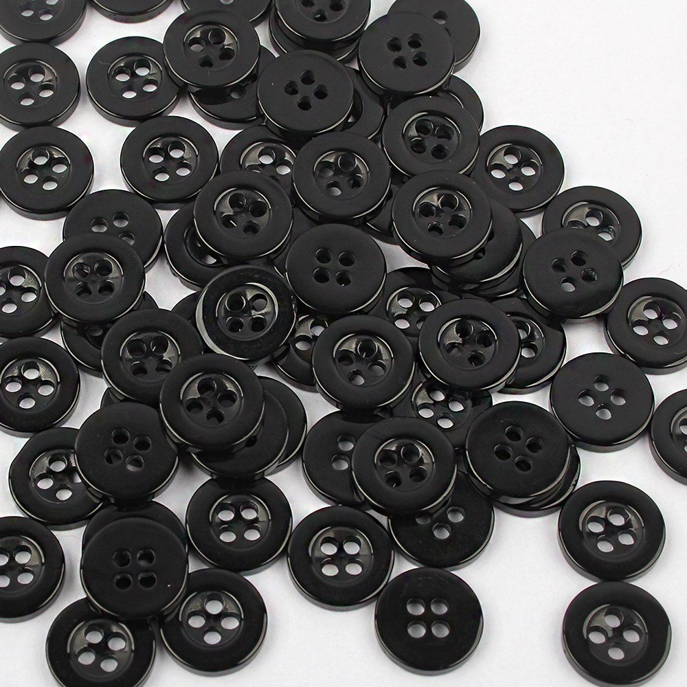 셔츠단추 대용량 11mm 200 500 1000개, 1팩, 기본셔츠단추11.5mm(흰색500개) 상세 이미지 1