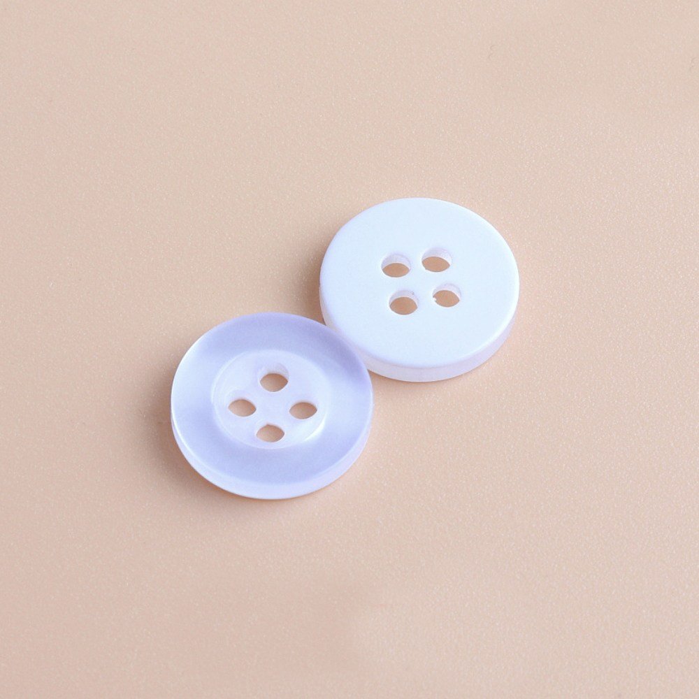 셔츠단추 대용량 11mm 200 500 1000개, 1팩, 기본셔츠단추11.5mm(흰색500개) 상세 이미지 1
