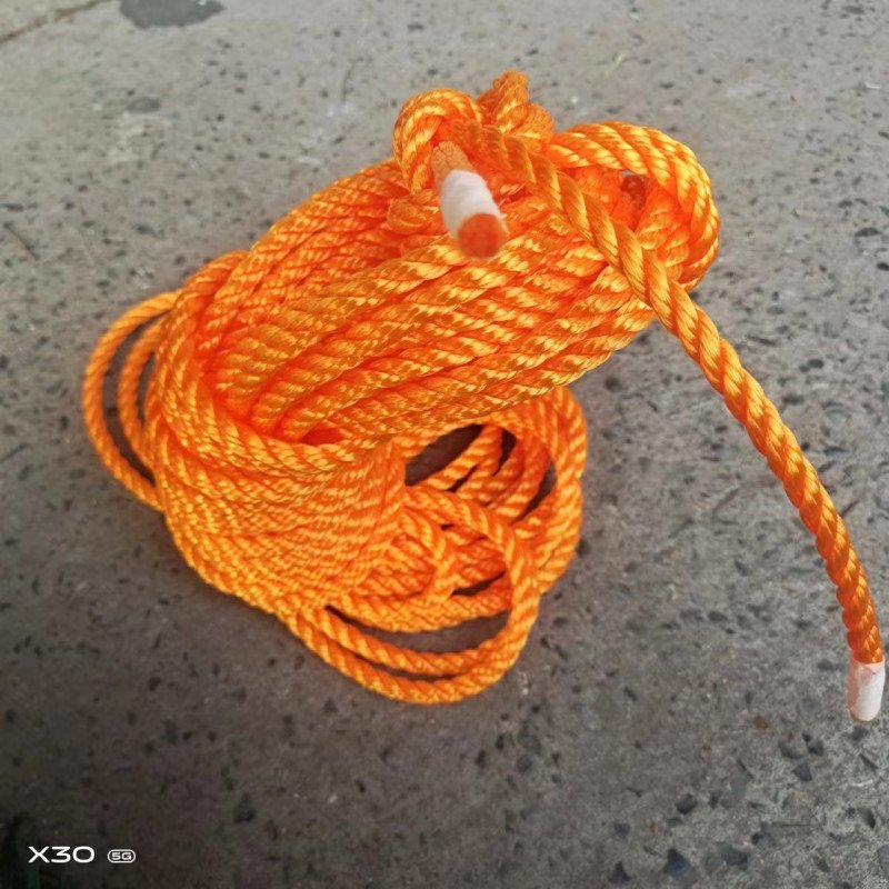 고추끈 농업용 농사용 노끈 과수결속 양말목 30mm, AC. 10mm 오렌지 로프 20m 상세 이미지 1