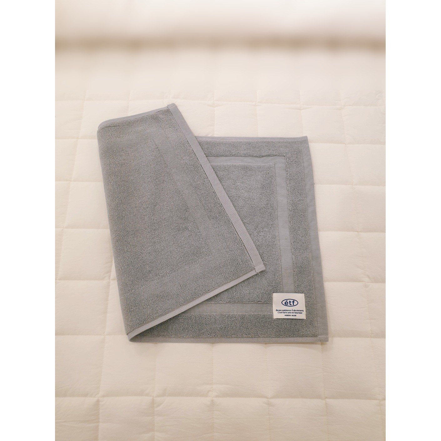 모던하우스 ETF 타월 발매트 D.grey 40X60cm, 그레이 상세 이미지 2