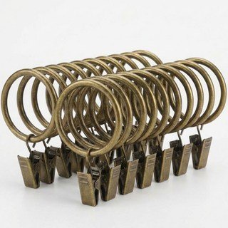 osshop 커튼 고리링 집게링 고리 집게, 엔틱 32mm, 20개, 커튼집게