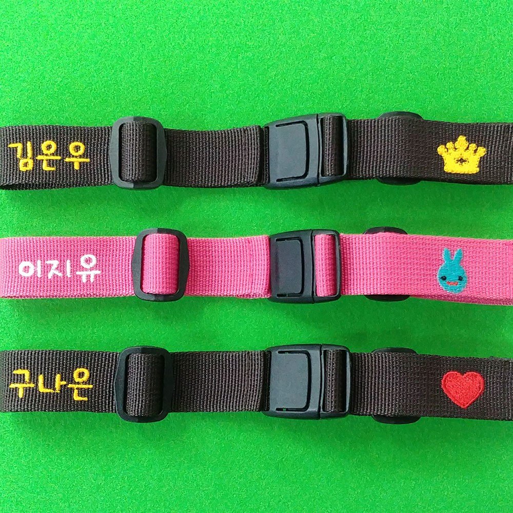 병아리점빵 네임자수 어린이집 가방버클 유아 학생 성인 가방흘러내림방지 스트랩 체스트벨트 조리개형 상세 이미지 2