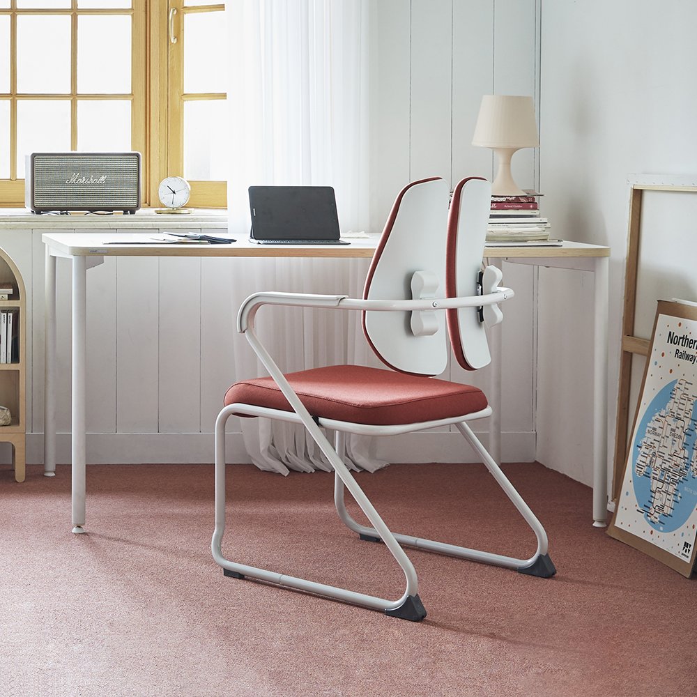 듀오백 집중형 공부 의자 DK-073W, 블루 상세 이미지 1